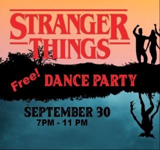 Stranger Things Dance Party flyer resized