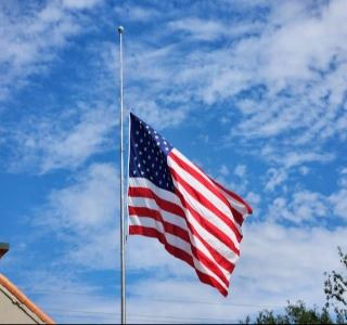 flag half mast