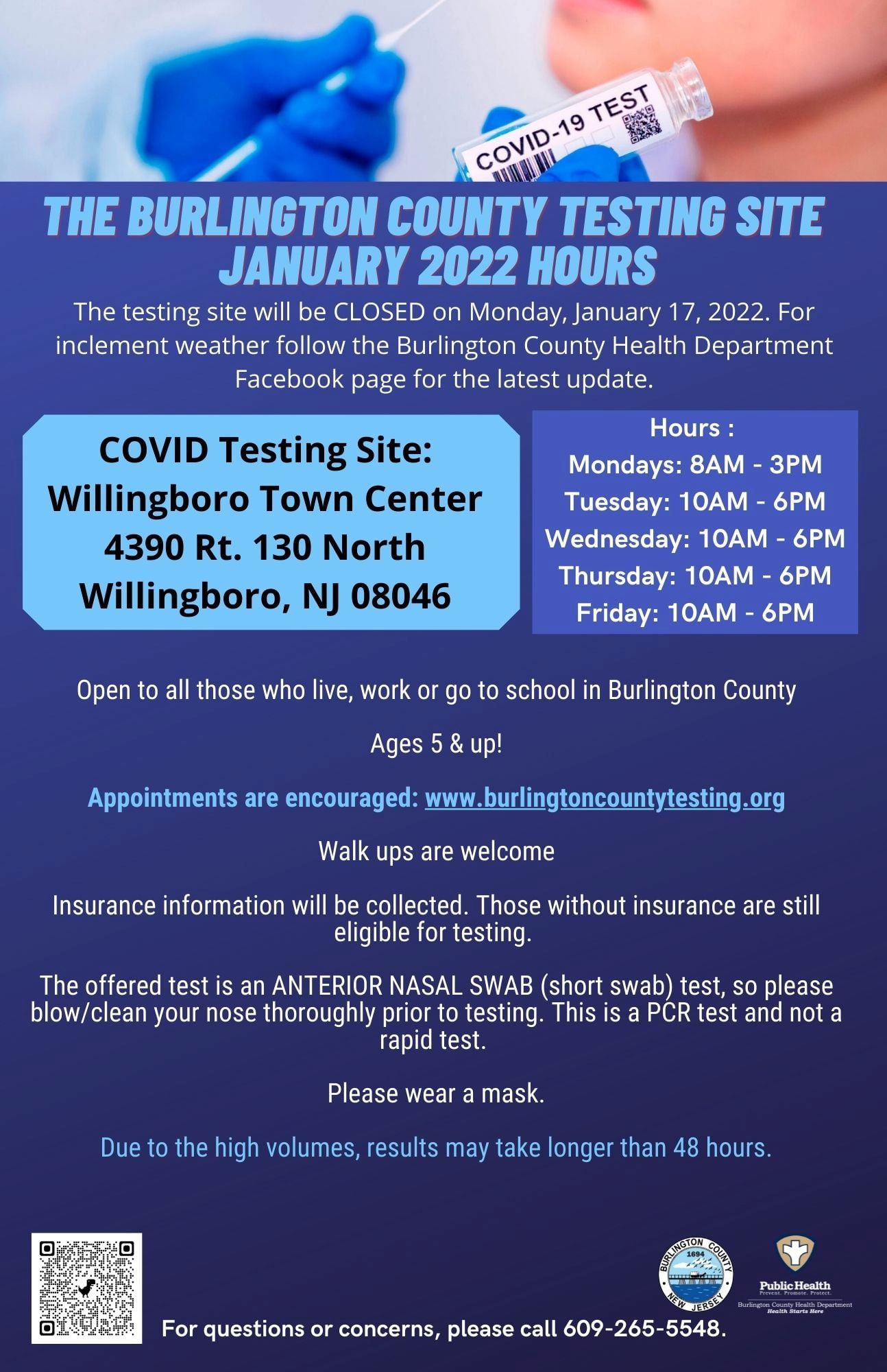 January COVID testing
