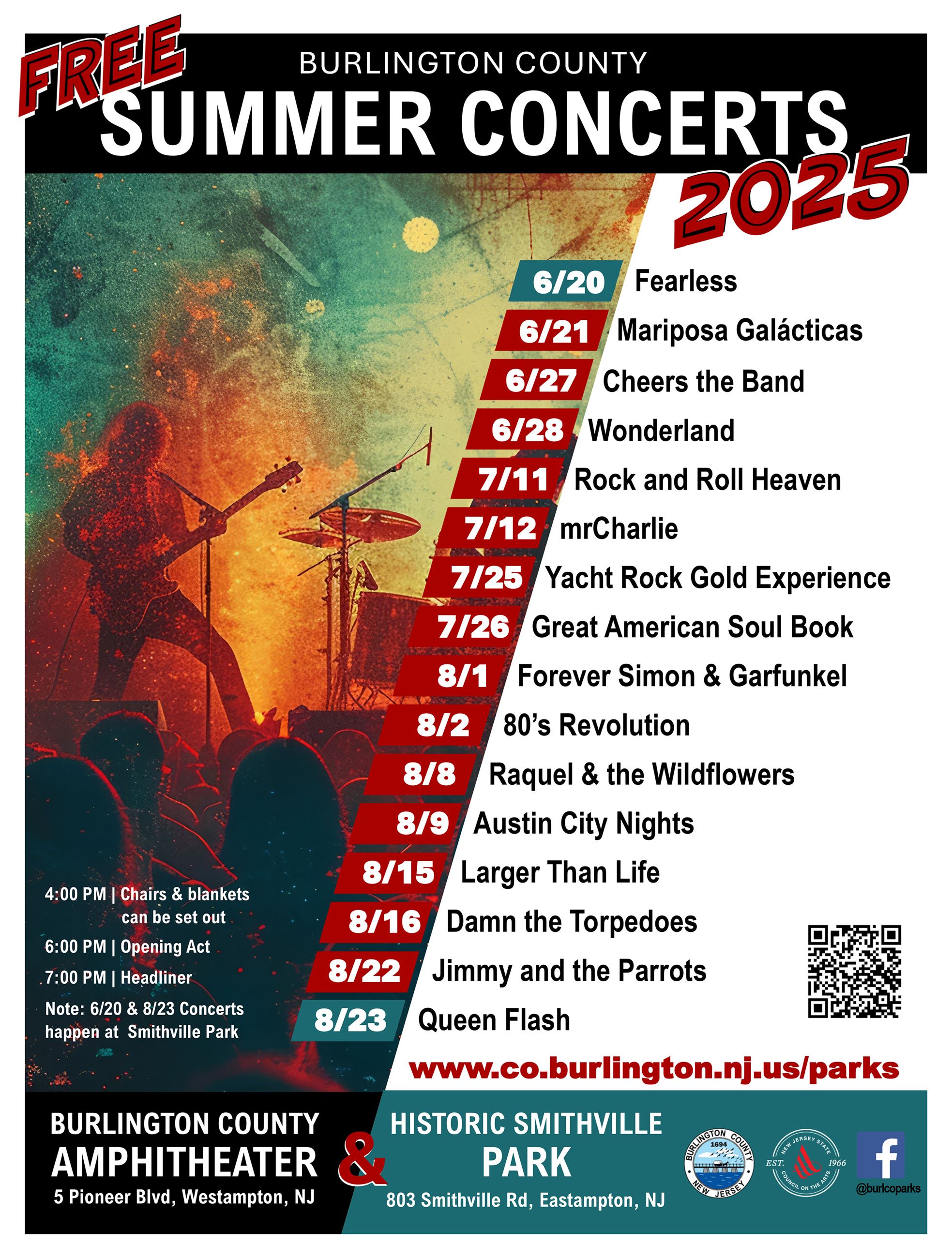 2025 Summer Concerts Schedule