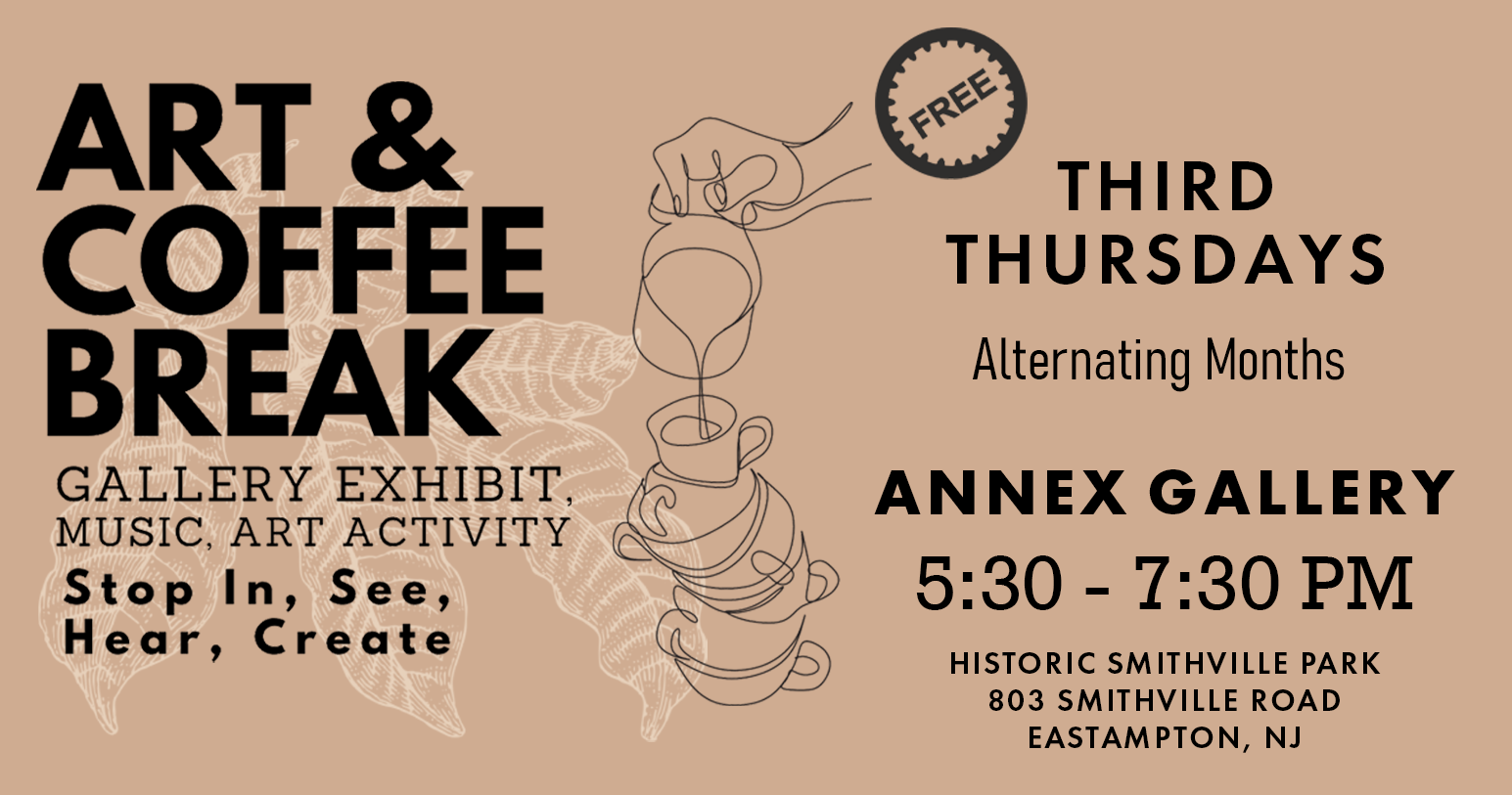 Art and Coffee graphic 2025